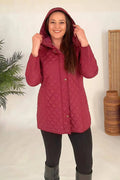 Plus Size Fur-Lined Quilted Coat - Women's Winter Hooded Parka