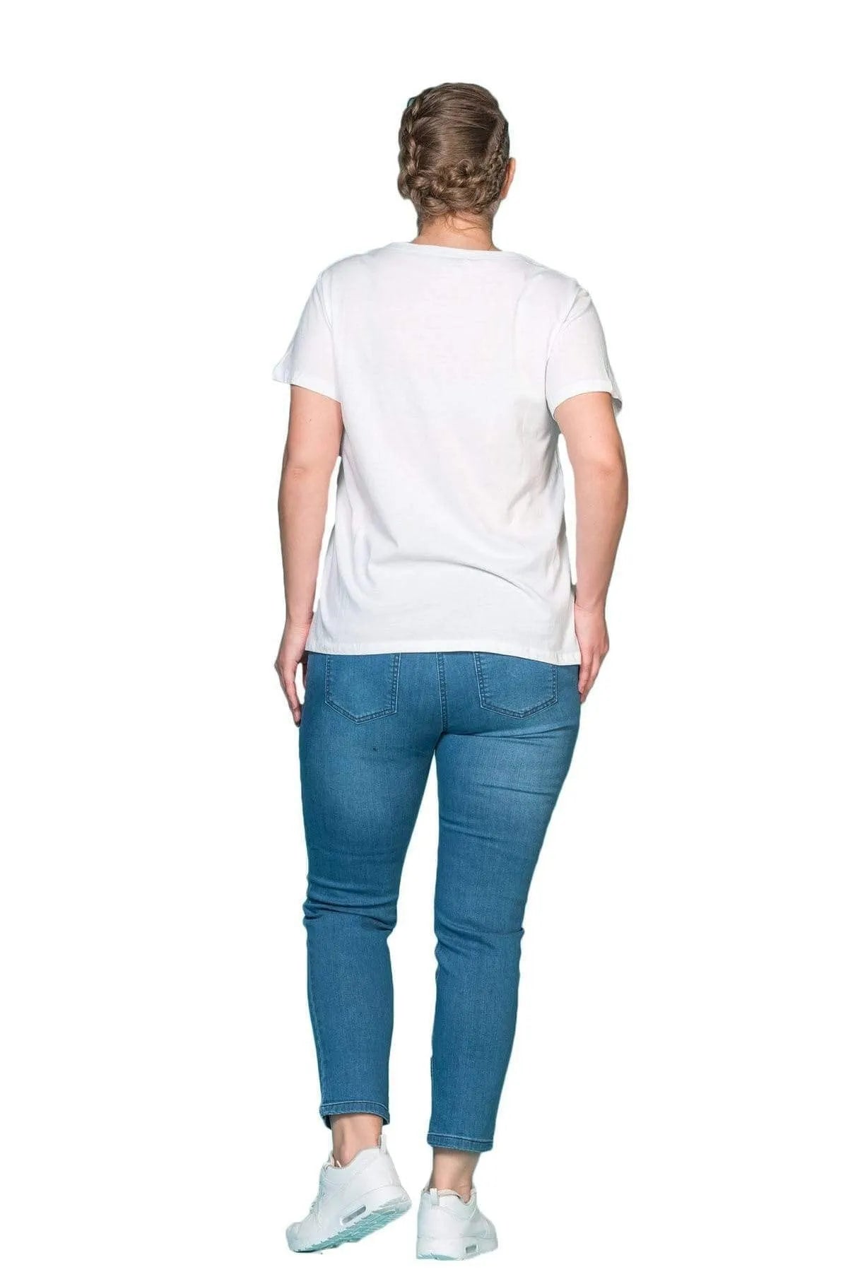 T-Shirt mit Paillettenstickerei