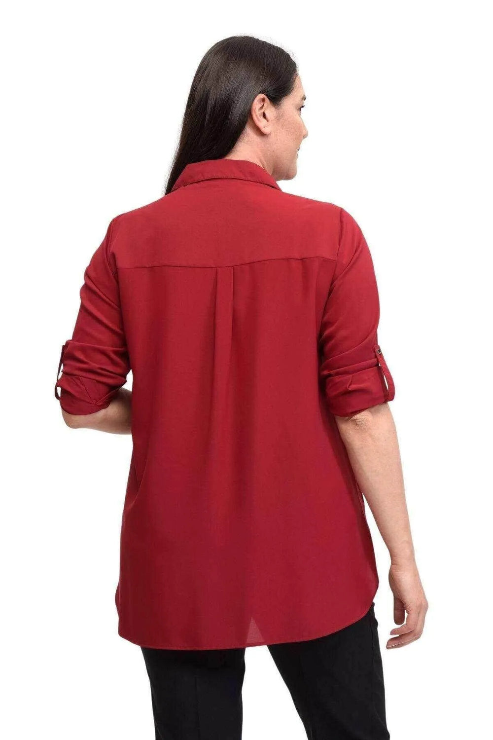 قميص سهرة نسائي أسود مطرز يدوياً - قطن فيسكوز بمقاسات كبيرة - Image 18