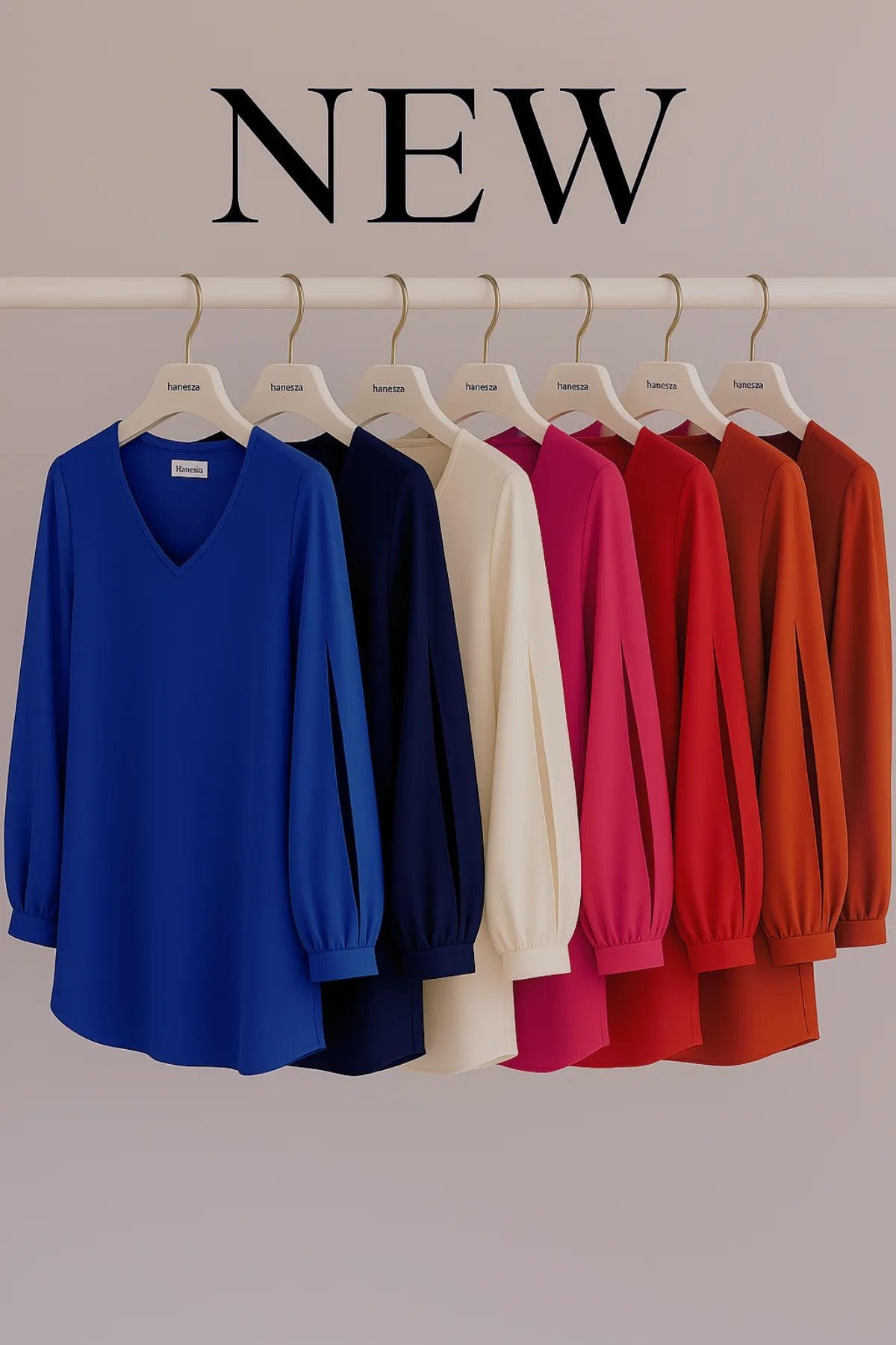 Elegante Jessica-Krepp-Abendbluse mit geschlitzten Ärmeln