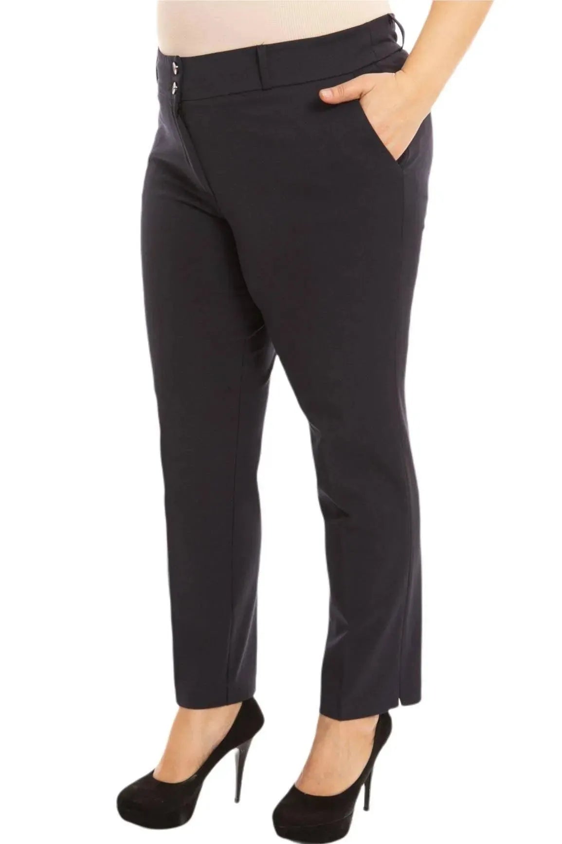 Stil und Komfort vereint: Knöchellange Hose mit Schlitz