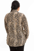 Bluse mit Schlangenmuster