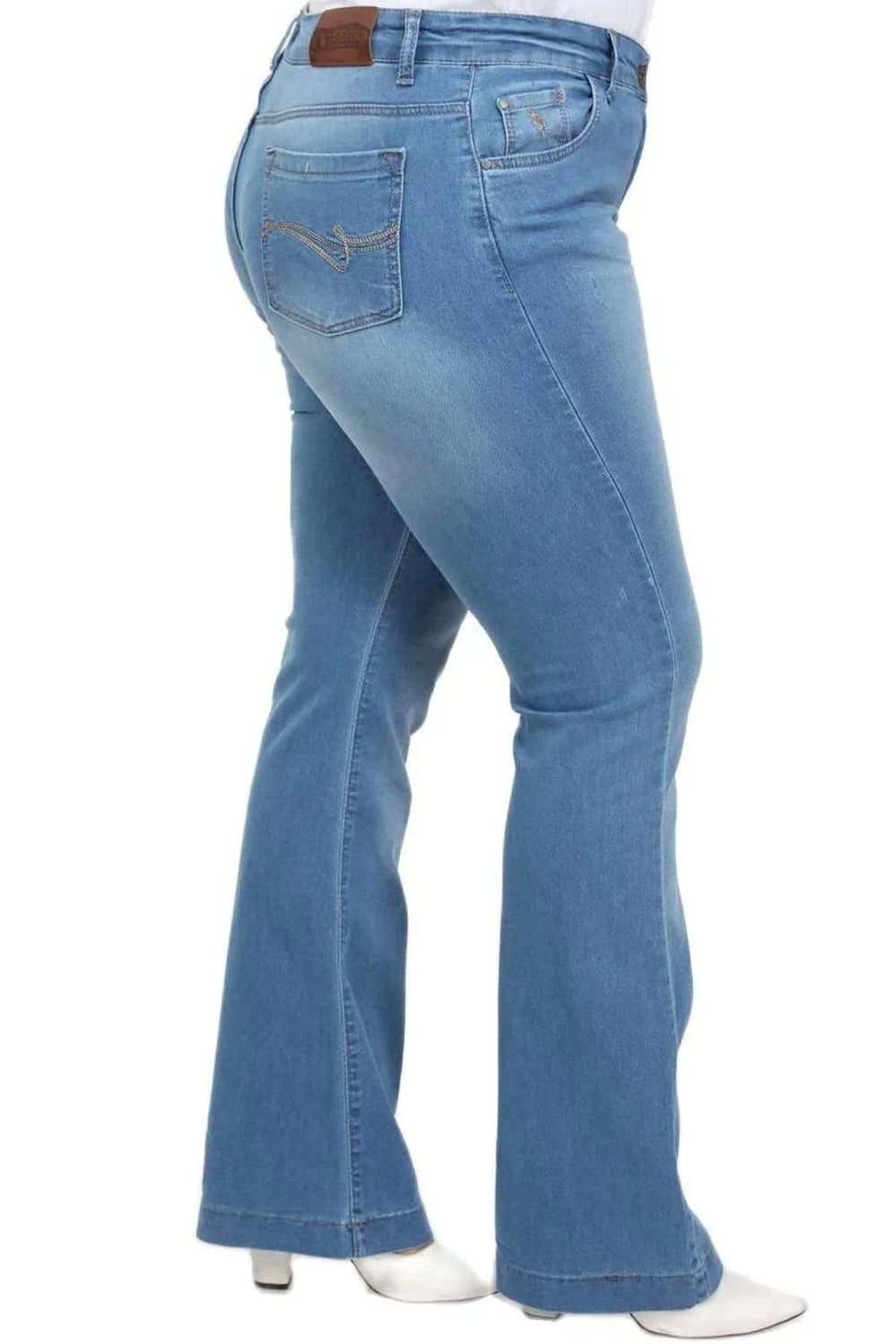 Джинсы клеш с высокой талией — Хлопковая ткань Viscose - Image 12