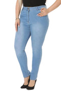 High-Waisted Lycra Jeans - Slim Fit Women's Denim