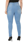 High-Waisted Lycra Jeans - Slim Fit Women's Denim