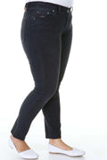 High-Waisted Lycra Jeans - Slim Fit Women's Denim