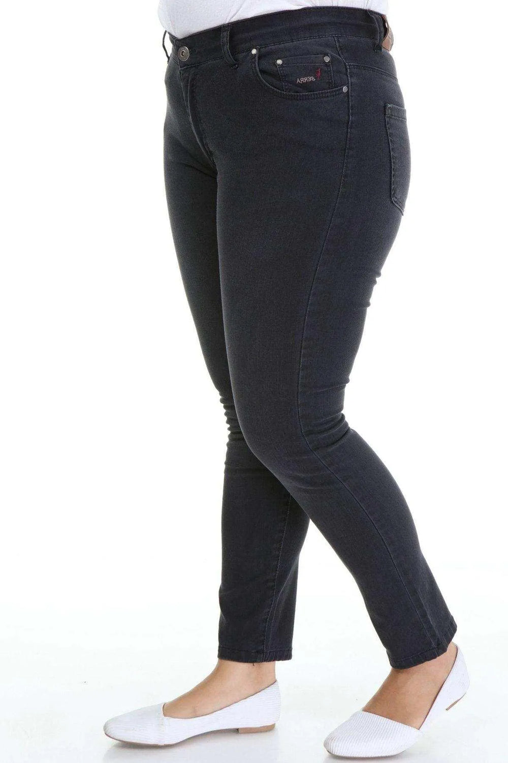 Джинсы с высокой талией и лайкрой - Элегантность в облегающем силуэте - Image 9