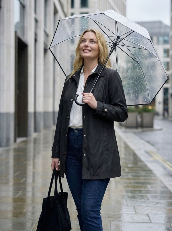 Büyük Beden Kadın Bordo Su İtici Rahat Kalıp Astarlı Trençkot