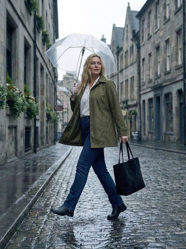 Büyük Beden Kadın Bordo Su İtici Rahat Kalıp Astarlı Trençkot